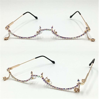 Fashion diamant briller uden linser